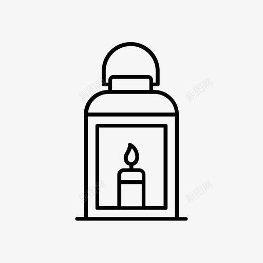 灯笼伊斯兰灯图标svg_新图网 https://ixintu.com 伊斯兰 斋月 灯 灯笼