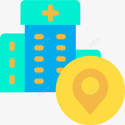 医院地图和导航7平面图图标svg_新图网 https://ixintu.com 医院 地图 导航 平面图