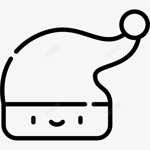 圣诞帽圣诞126直纹图标svg_新图网 https://ixintu.com 圣诞 直纹