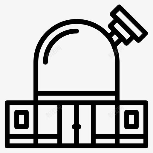 天文台建筑物建筑图标svg_新图网 https://ixintu.com 天文台 天文馆 建筑 建筑物 房屋