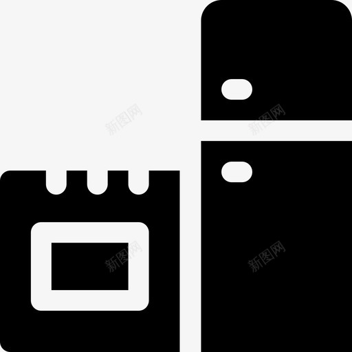 厨房室内18填充图标svg_新图网 https://ixintu.com 厨房 填充 室内设计