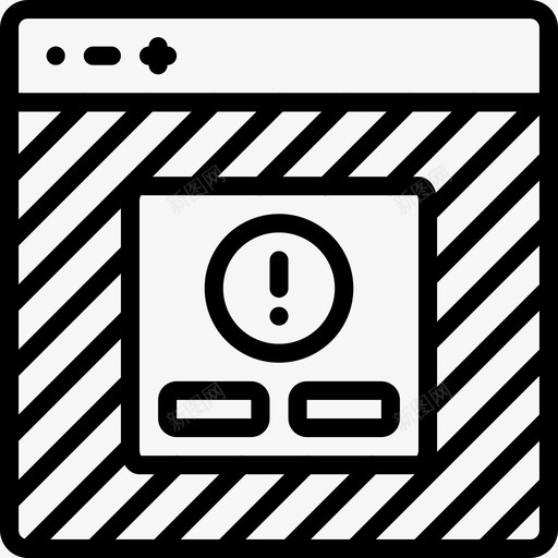 用户体验提醒电脑屏幕图标svg_新图网 https://ixintu.com 体验 大纲 屏幕 提醒 用户 电脑 窗口 线框 网站