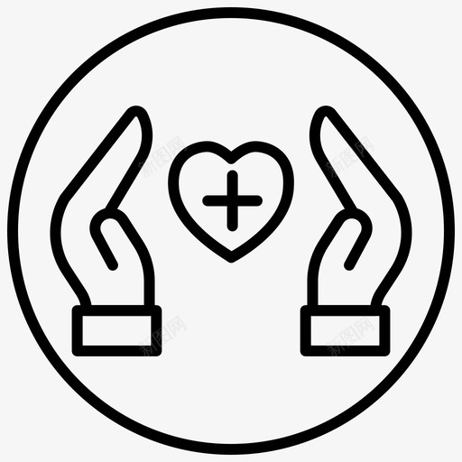 健康保险医疗保健心脏病图标svg_新图网 https://ixintu.com 人寿保险 健康保险 医疗保健 医疗保险 心脏病