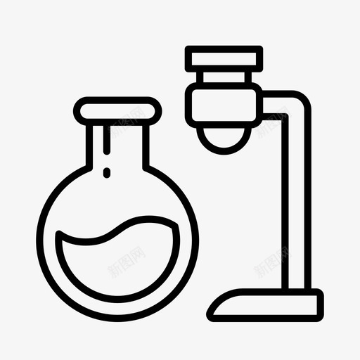 试管化学科学图标svg_新图网 https://ixintu.com 化学 教育 科学 试管