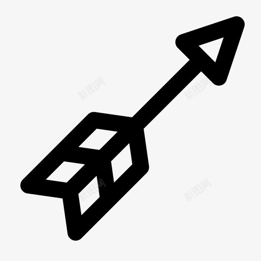 箭头瞄准印第安人图标svg_新图网 https://ixintu.com 印第安人 目标 瞄准 箭头