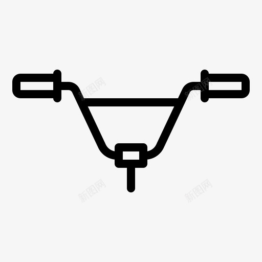 bmx车把自行车把手图标svg_新图网 https://ixintu.com bmx车把 把手 自行车