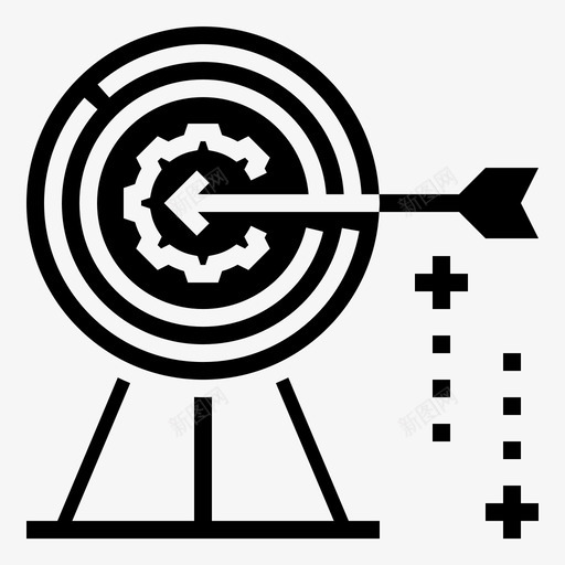 目标目的团队工作字形图标svg_新图网 https://ixintu.com 团队 字形 工作 目标 目的