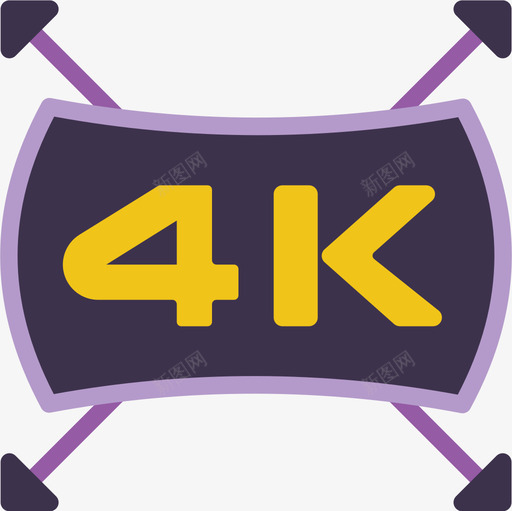 4k视频制作8平面图标svg_新图网 https://ixintu.com 4k 平面 视频制作8