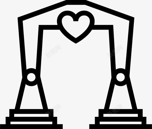 婚礼之门心爱图标svg_新图网 https://ixintu.com 之门 婚姻 婚礼