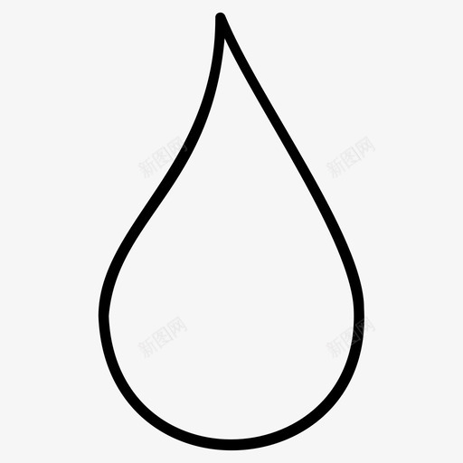 水血滴图标svg_新图网 https://ixintu.com 水 液 滴 血