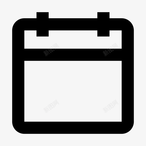 日历日期时间图标svg_新图网 https://ixintu.com 报警 日历 日期 时间 用户界面