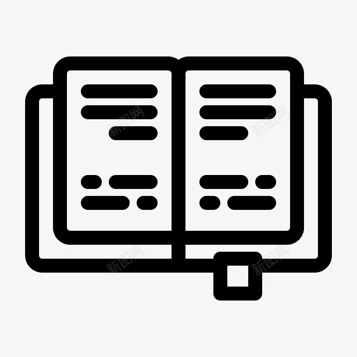书教育知识图标svg_新图网 https://ixintu.com 教育 知识 路线