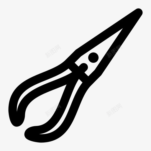 长鼻钳工具车间图标svg_新图网 https://ixintu.com 工具 概述 车间 长鼻