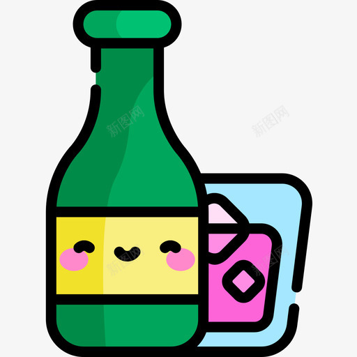 朗姆酒迪斯科舞厅9线性颜色图标svg_新图网 https://ixintu.com 朗姆 线性 舞厅 迪斯科 颜色