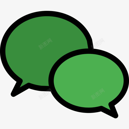 聊天室信息聊天室7线性颜色图标svg_新图网 https://ixintu.com 信息 线性 聊天室 颜色