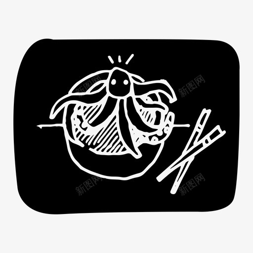章鱼亚洲食物图标svg_新图网 https://ixintu.com 亚洲 木版 章鱼 韩国 食物