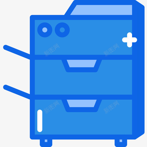打印机tech16蓝色图标svg_新图网 https://ixintu.com tech 打印机 蓝色