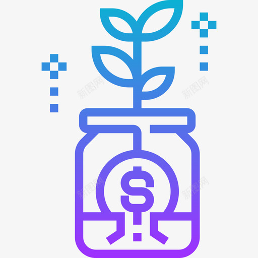 利润商业动机4梯度图标svg_新图网 https://ixintu.com 利润 动机 商业 梯度