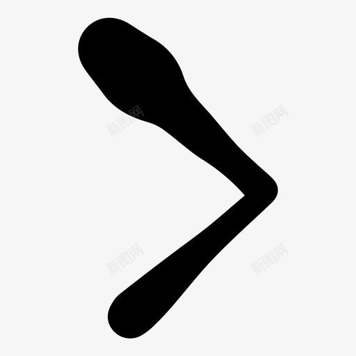 手绘V形箭头装饰性图标svg_新图网 https://ixintu.com 定向 导航 手绘 手绘V形 手绘箭头 箭头 装饰性