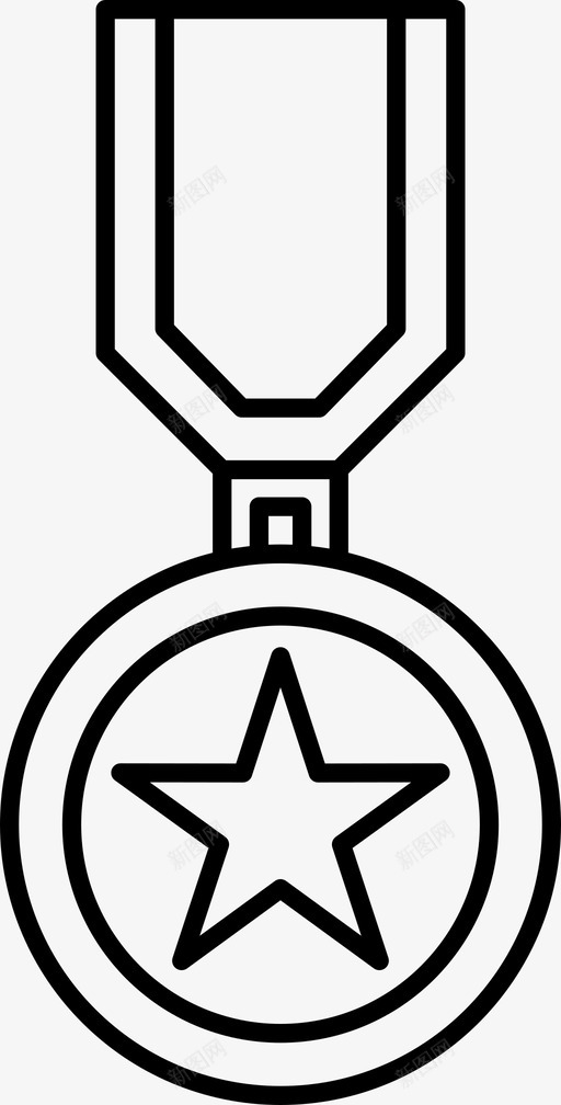 奖品比赛奖章图标svg_新图网 https://ixintu.com 丝带 优胜者 奖品 奖章 比赛 运动