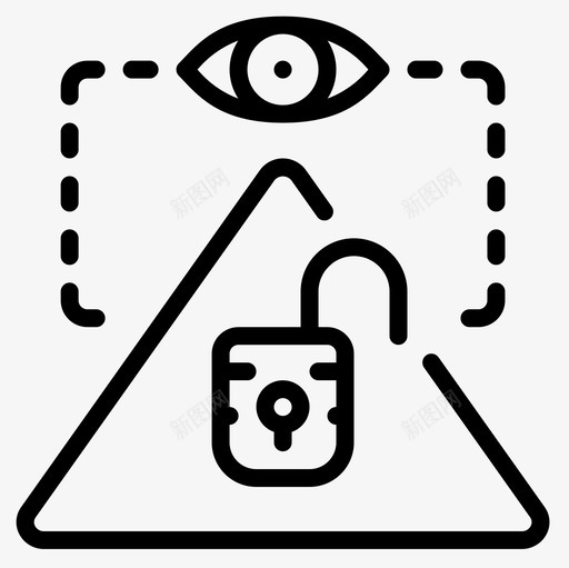 解锁黑客23线性图标svg_新图网 https://ixintu.com 线性 解锁 黑客