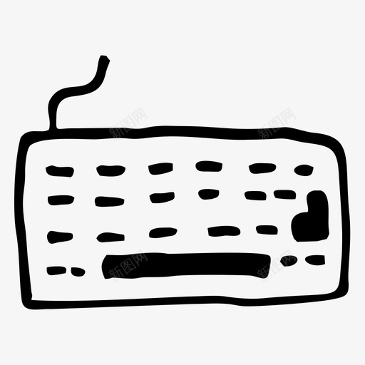 键盘设备物品图标svg_新图网 https://ixintu.com 技术 物品 电脑 笔记本 设备 键盘