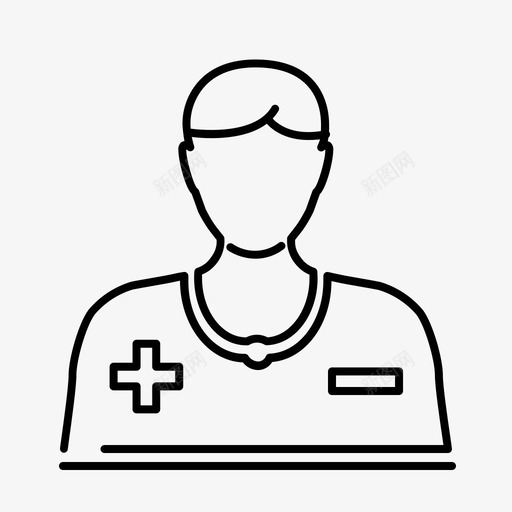 患者健康医院图标svg_新图网 https://ixintu.com 健康 医学 医疗 医院 患者 技术 数字