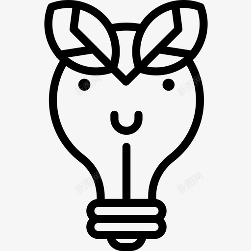 灯泡生态学167线性图标svg_新图网 https://ixintu.com 灯泡 生态学 线性