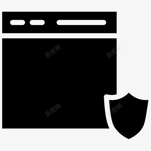 安全浏览加密https图标svg_新图网 https://ixintu.com browser1line https web 加密 安全 浏览