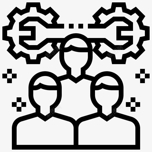 团队技能能力团队图标svg_新图网 https://ixintu.com 团队 团队工作线 团队技能 能力