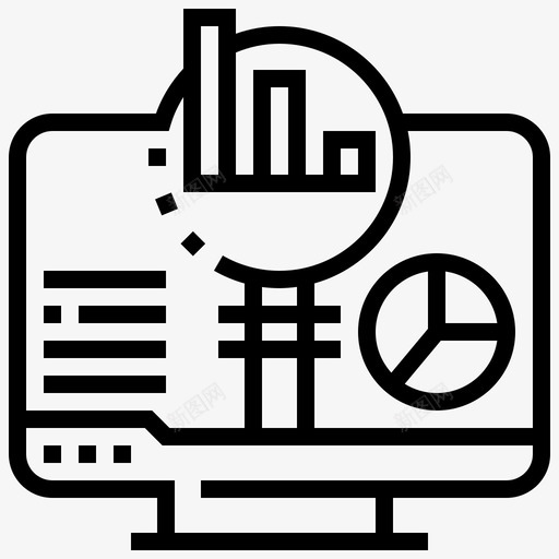 分析商业计算机图标svg_新图网 https://ixintu.com 分析 商业 商业动机在线 图表 研究 计算机
