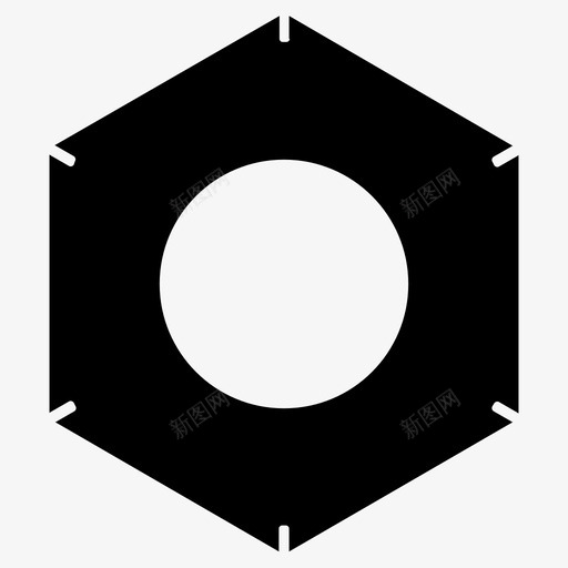 螺母制造工艺图标svg_新图网 https://ixintu.com 制造 工具 工艺 维修 螺母 设备 设置