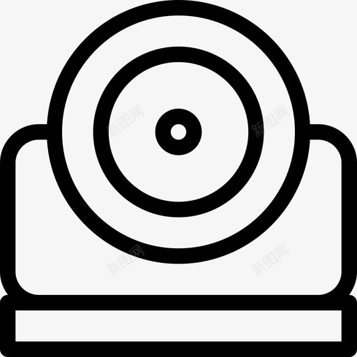 安全摄像头监控线性图标svg_新图网 https://ixintu.com 安全 摄像头 监控 线性