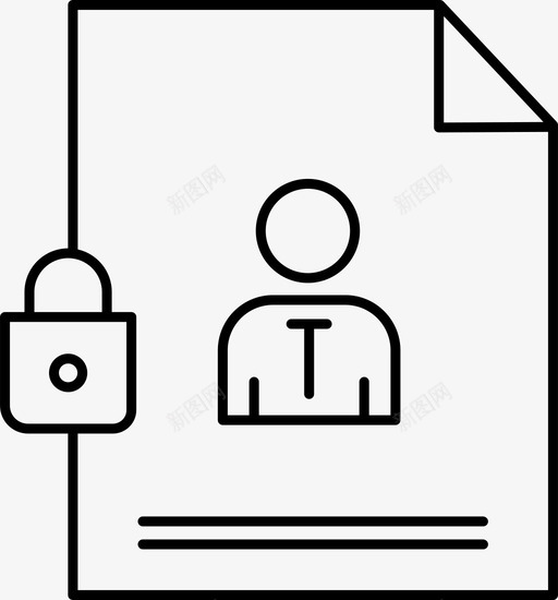 文件文档受保护的文件图标svg_新图网 https://ixintu.com 受保护的文件 文件 文档