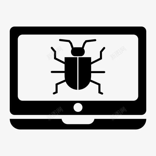 错误系统黑客病毒图标svg_新图网 https://ixintu.com 病毒 系统 错误 黑客