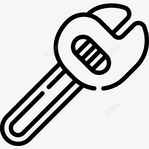 扳手车辆和运输工具2线性图标svg_新图网 https://ixintu.com 扳手 线性 车辆 运输工具