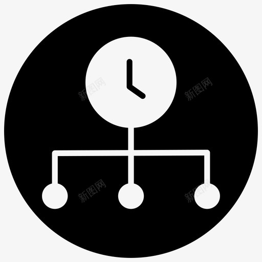 时间管理下线员工图标svg_新图网 https://ixintu.com 下线 员工 层级 时间管理 生产力