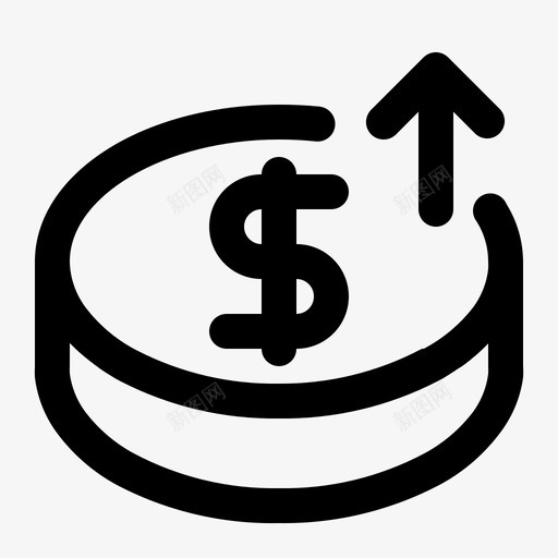 支出财务货币图标svg_新图网 https://ixintu.com 产出 支出 财务 财务概要 货币