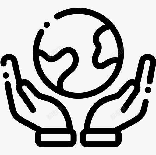 地球自然68线性图标svg_新图网 https://ixintu.com 地球 线性 自然68