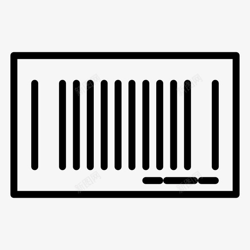 条形码许可证采购图标svg_新图网 https://ixintu.com 大纲 条形码 许可证 购物 采购