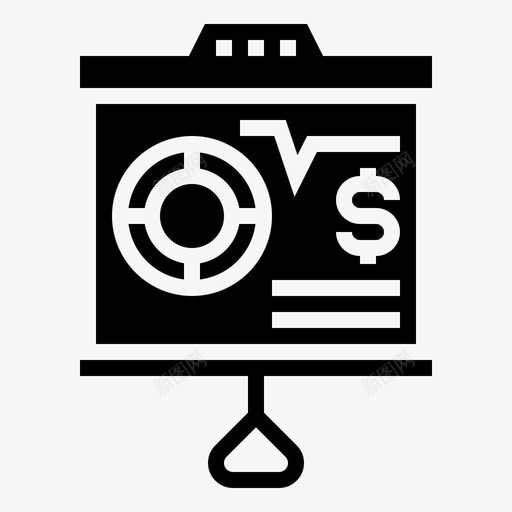 演示分析投资图标svg_新图网 https://ixintu.com glyph 业务 分析 投资 报告 招聘 演示 计划