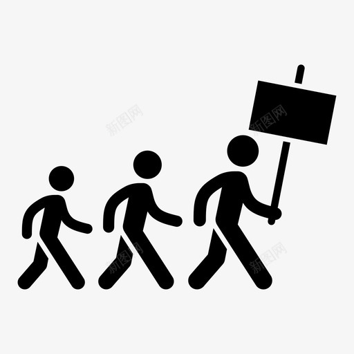 抗议示威者游行图标svg_新图网 https://ixintu.com 抗议 抗议者 游行 示威者 纠察