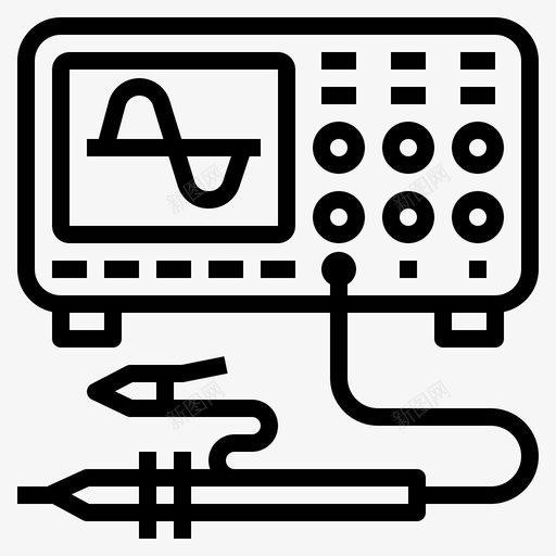 波计算频率图标svg_新图网 https://ixintu.com 大纲 科学 计算 赫兹 频率