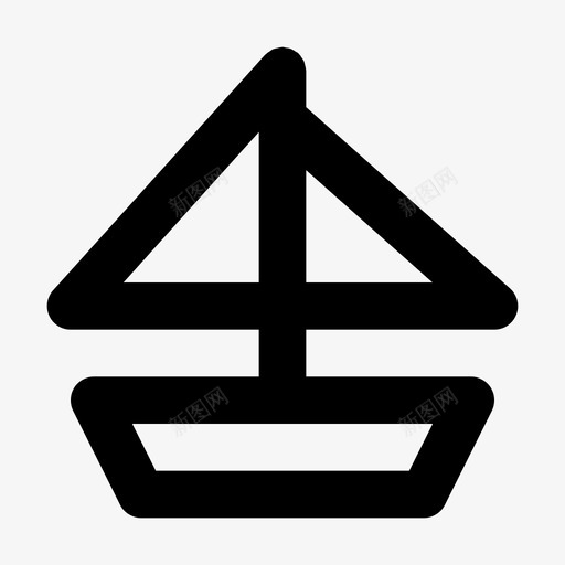 帆船比赛运动图标svg_新图网 https://ixintu.com 帆船 比赛 路线 运动 锦标赛