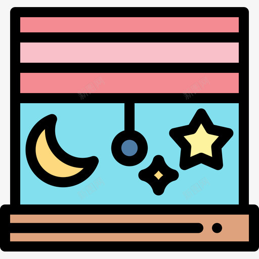 窗口睡眠时间8线性颜色图标svg_新图网 https://ixintu.com 睡眠时间8 窗口 线性颜色
