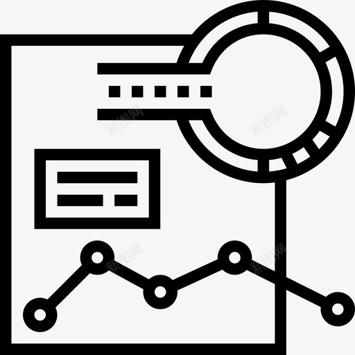 数据数据分析4线性图标svg_新图网 https://ixintu.com 数据 数据分析 线性