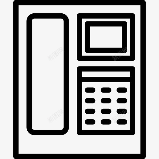电话办公用品2直拨图标svg_新图网 https://ixintu.com 办公用品2 电话 直拨