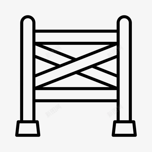 跳马马术赛马图标svg_新图网 https://ixintu.com 赛马 跳马 马术 骑师 骑马
