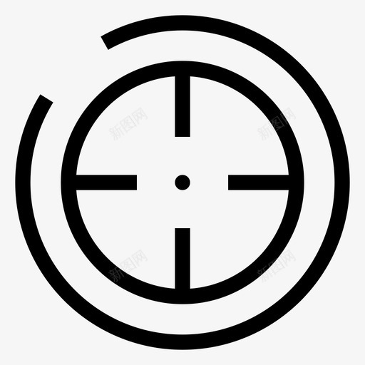 目标任务狙击手图标svg_新图网 https://ixintu.com 任务 狙击手 目标