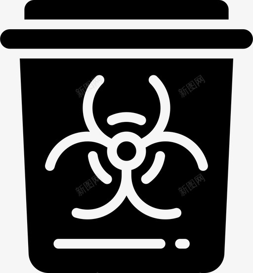 医院废物箱医疗保健医疗图标svg_新图网 https://ixintu.com 医学 医疗 医疗保健 医院 废物箱 放射性 标志